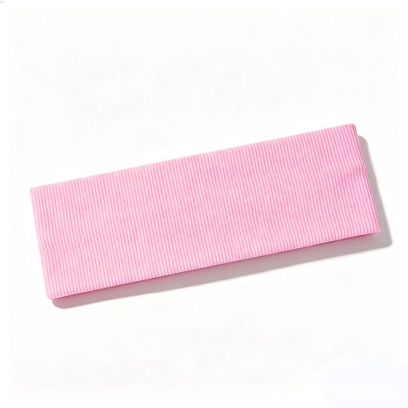 Wide-edged elastic hair band, women's face wash, makeup versatile headband, ribbed sports knitted headgear, headband.