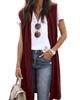 2024 Bestseller Solid Color Fashion Mid-length Vest - Six Colors, Four Sizes Model 8820