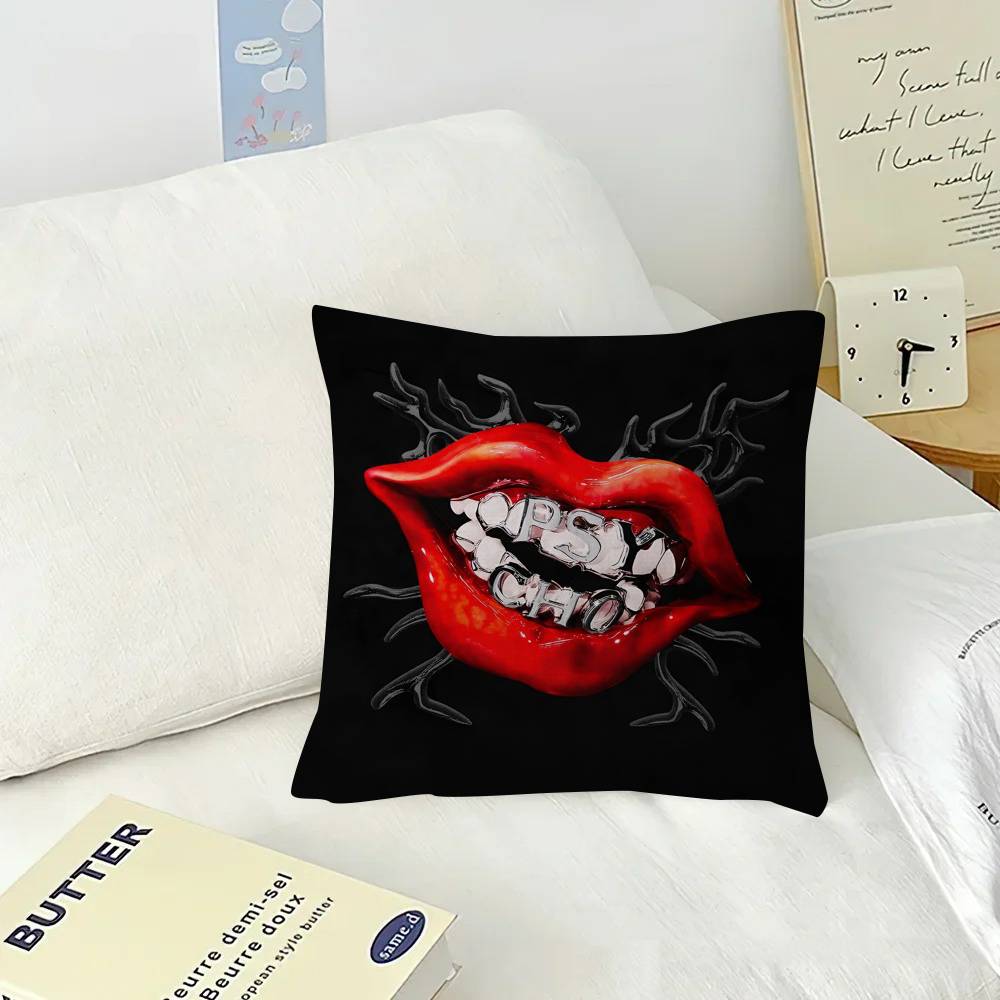 Kissenhülle 30x50 Polyester Sofakissen Dekorative Wurfkissen Heimdekoration Kissenbezug Cool KPOP B-BABYMONSTER
