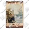 Putuo Decor Cute Cat Vintaget Tin Signs Retro Plaque Metal Plate Wall Art Decor for Home Cafe Living Room Pet Shop Iron Poster