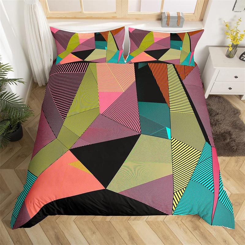 Пододеяльник с изображением заката и геометрическим узором Ombre — фото 12