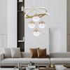 Modern Led Chandelier Lighting Three LED Colors Nordic Restaurant Lighting Living Room Chandelier Hanging Lamp Lighting Fixture