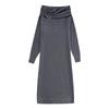 Fashion Style Winter New Women's Clothing Stylish Silm Easiest for Match Knitting Ruched Dress 3653005 809