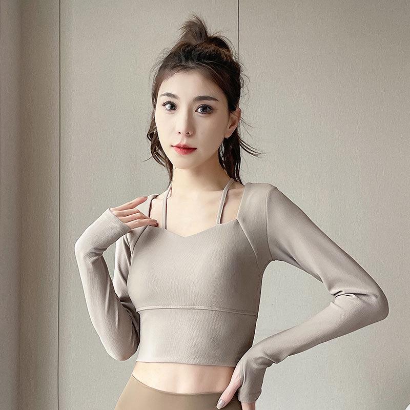 Women's Summer Yoga Suit Set: Padded Sports Top & Pilates Pants