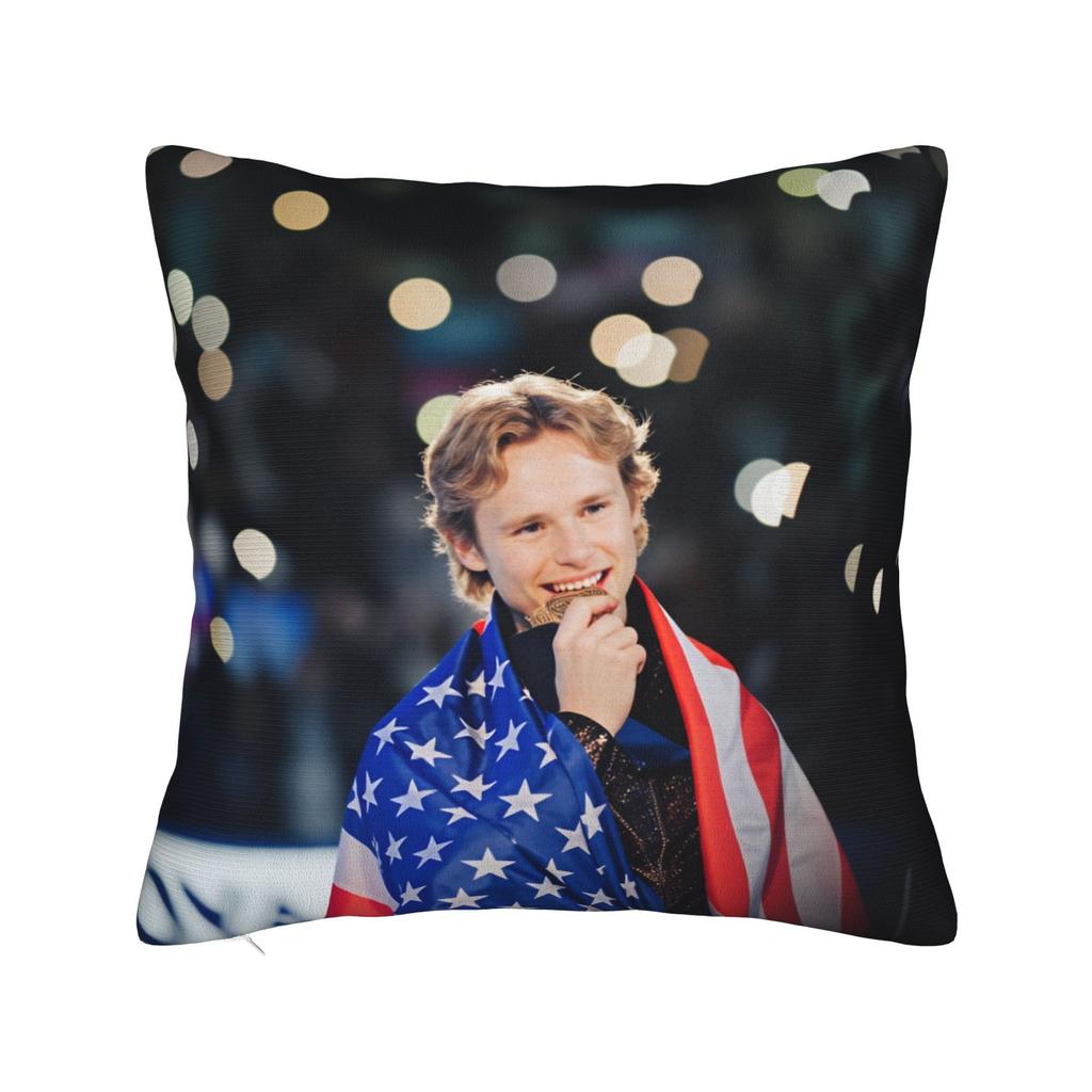 Ilia Malinin Quad God Pillow Case Vintage Pillow Cover Square Pillowcases For Wedding Party Home Decor
