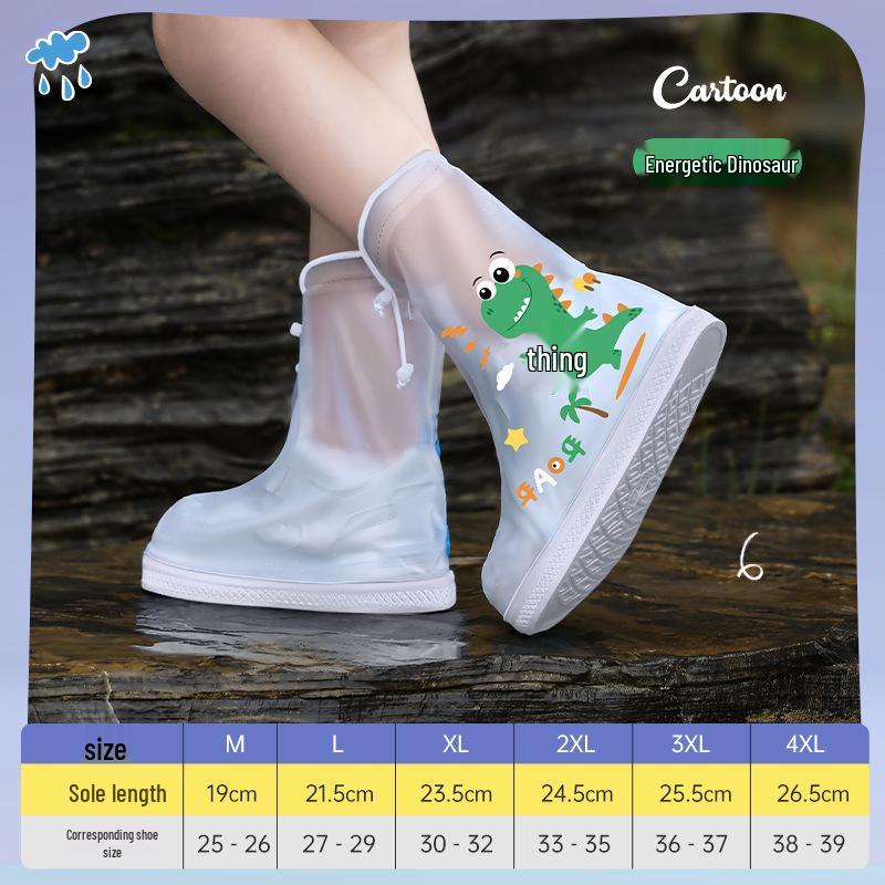 

Подготовьте водонепроницаемые нескользящие бахилы Mei Kids - износостойкие толстые бахилы для мальчиков и девочек 4XL (38-39)