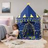 Kinderburg Zelt, Prinzessinnen Spielhaus für Mädchen, Indoor Outdoor Einfach Aufzubauen Spielzelt mit Stern Mond Design, Geburtstagsgeschenk für Kleinkinder