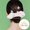 Ribbon Hair Scrunchie Ivory RA24B10L