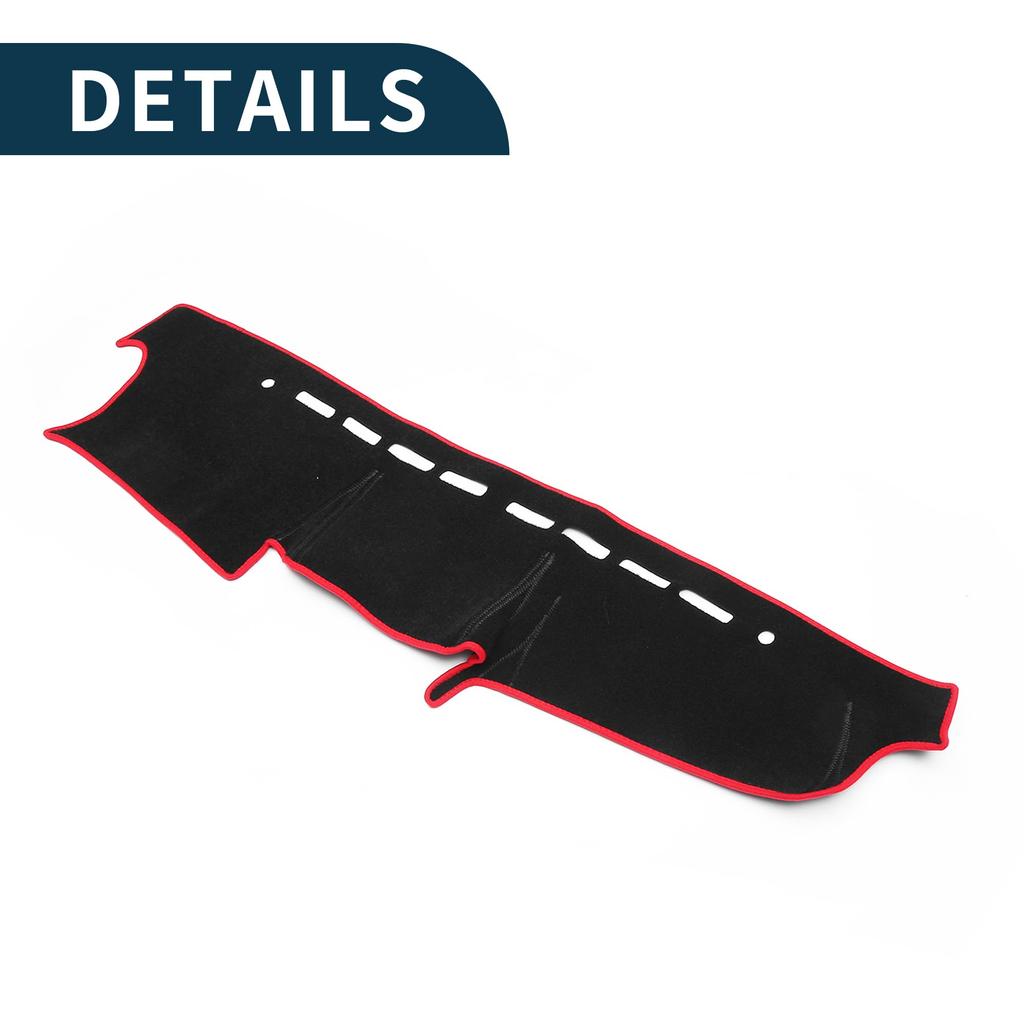 TUCKBOLD Compatible with Suzuki Jimny Dashboard Foldable Center Console Dashboard with 1 Set JB64/JB74 Mat, Cover, Black/Red Stickers,