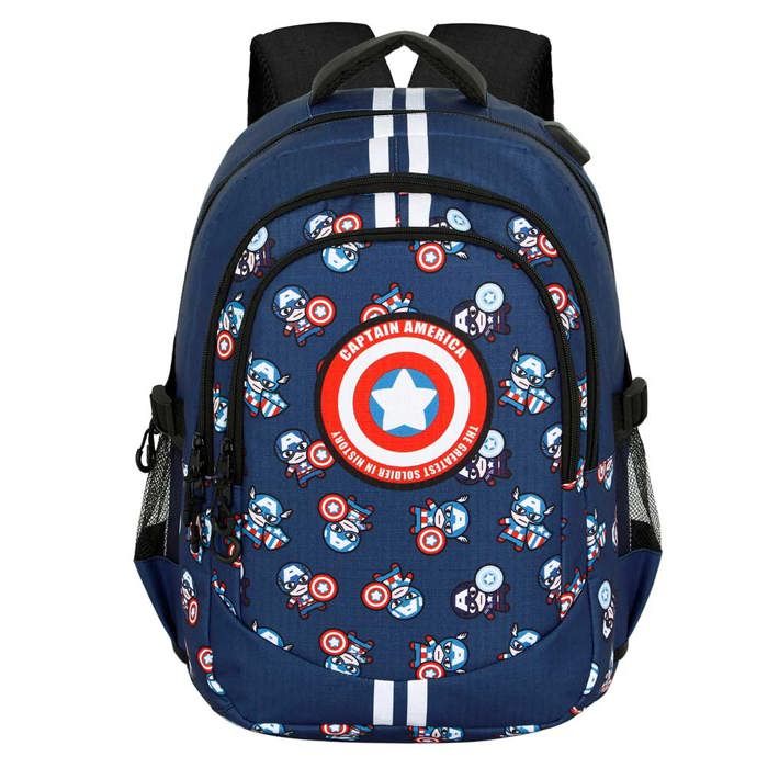 Sac à dos Running PLUS - Captain America Brave - Bleu - Taille Unique