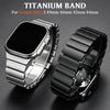 Bracciale in Metallo Titanio per Apple Watch Ultra 3 2 49mm Cinturino in Gomma Business per Iwatch 11 10 46mm 9 8 7 45mm 6 5 SE3 44mm