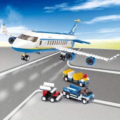 463ks City Aviation Airport Stavební bloky Model osobního letadla Model moderního letadla pro kutily Hračky pro děti Dárek