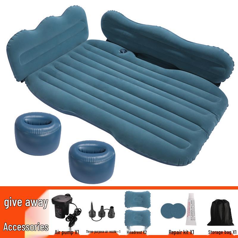 Thickened Car Inflatable Mattress: Foldable Rear Seat Travel Bed for SUVs and Sedans