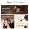 American Retro Style Over-Ear Headphones with Heavy Bass, Bluetooth 5.3 Wireless Headset