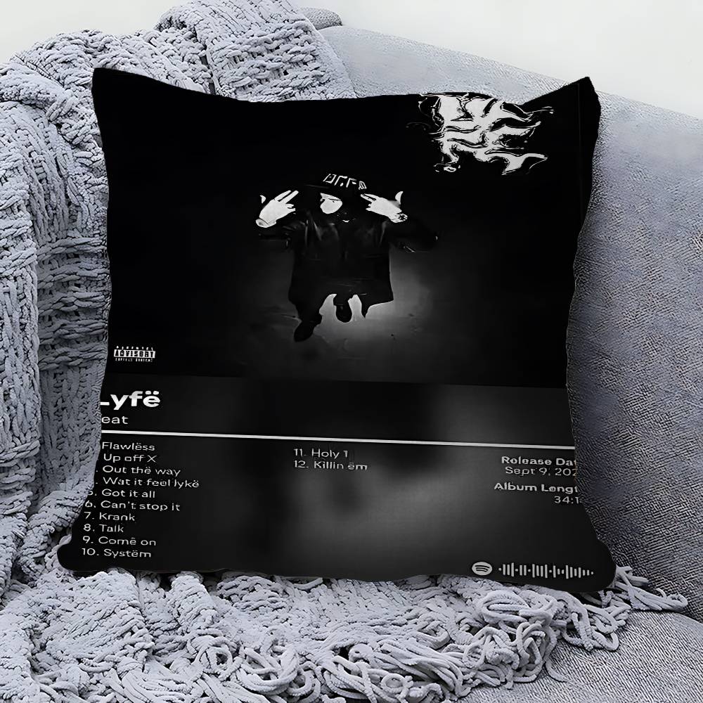 Pop Hip Hop Rapper Yeat Pillow Gift Home Office Decoration Bedroom Sofa Car Cushion Cover Case 45x45