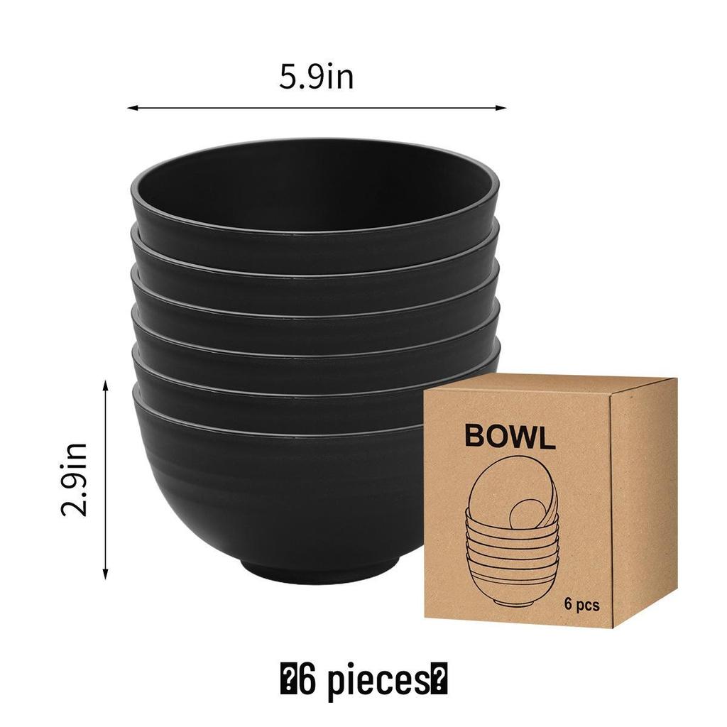 Eco-Friendly Wheat Straw 24-Piece Dinnerware Set: Plates, Bowls, Cups & Cutlery