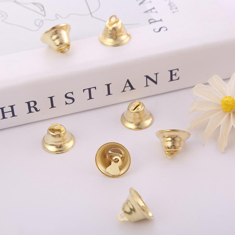 

Гальванизированные колокольчики с желтым никелевым покрытием для поделок своими руками и танцевальных аксессуаров 11mm