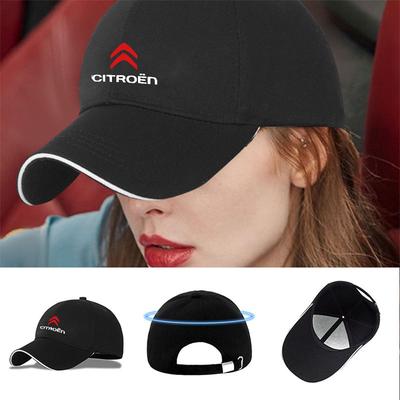 1/2pcs Car Badge Peaked Cap Sports Sunshade Baseball Hat For Citroen C1 C2 C3 C4 C4L C5 C6 C7 VTS C-ELYSEE Berlingo Xsara Cactus