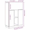 Concrete Grey Desk 71.5 x 31.5 x 106.5 cm Particleboard