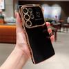 Applicable To Samsung S25ULTRA Electroplated Big Wave Mobile Phone Case S24FE Side Love A56 Anti-drop Protective Case