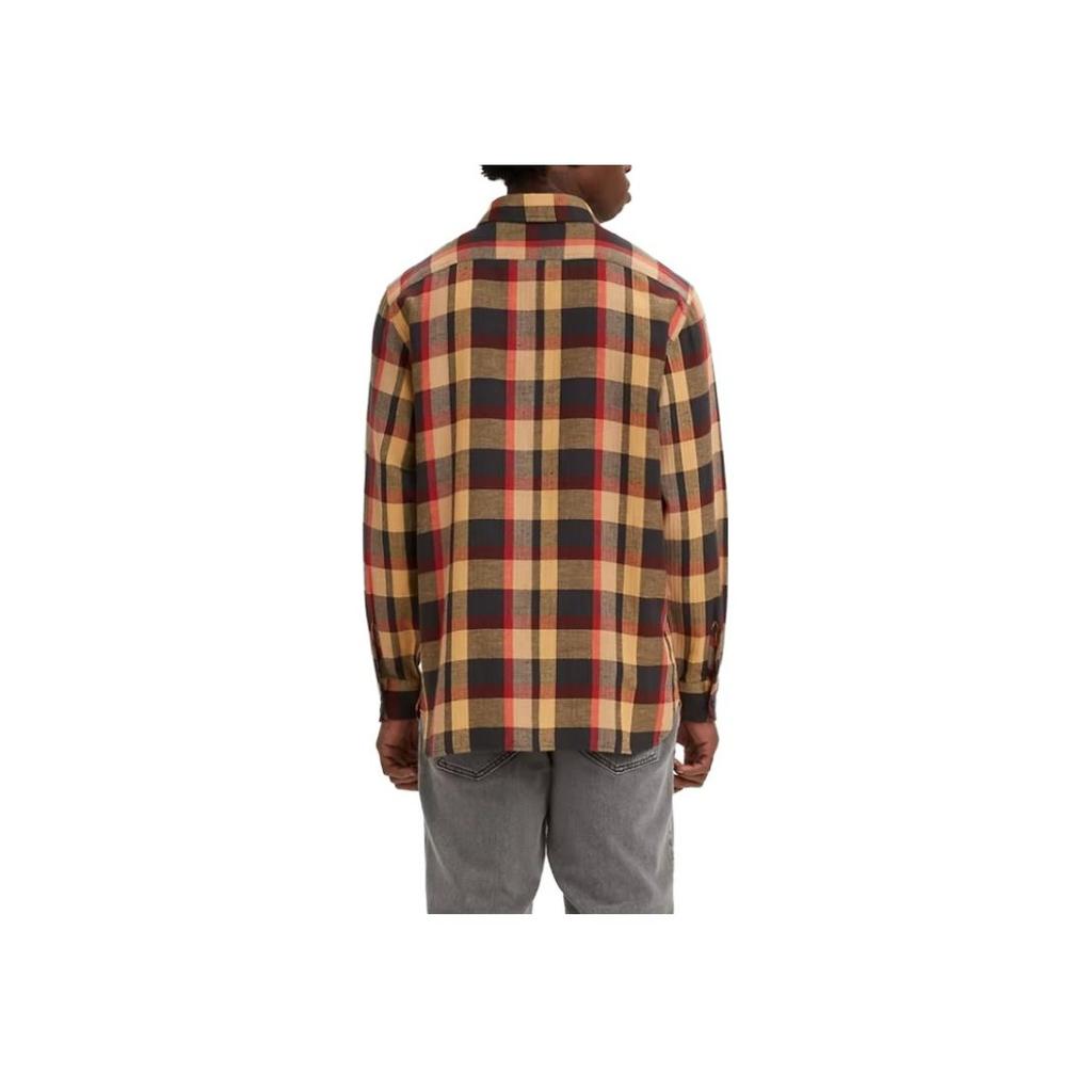 Levis Plaid Single-Breasted Collar Long Sleeve Shirt Men Shirts Multicolor 19587-0214