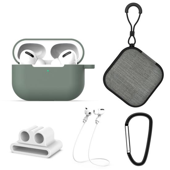 

5Pcs Silicone Earphone Protective Case Box Anti-lost Rope Set for AirPods Pro