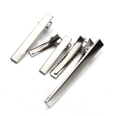 20-50 stuks 32/40/45/55/75/98 mm Platte Metalen Enkele Tand Krokodillen Haarclip Basis voor DIY Haarclips Sieraden Maken Accessoires
