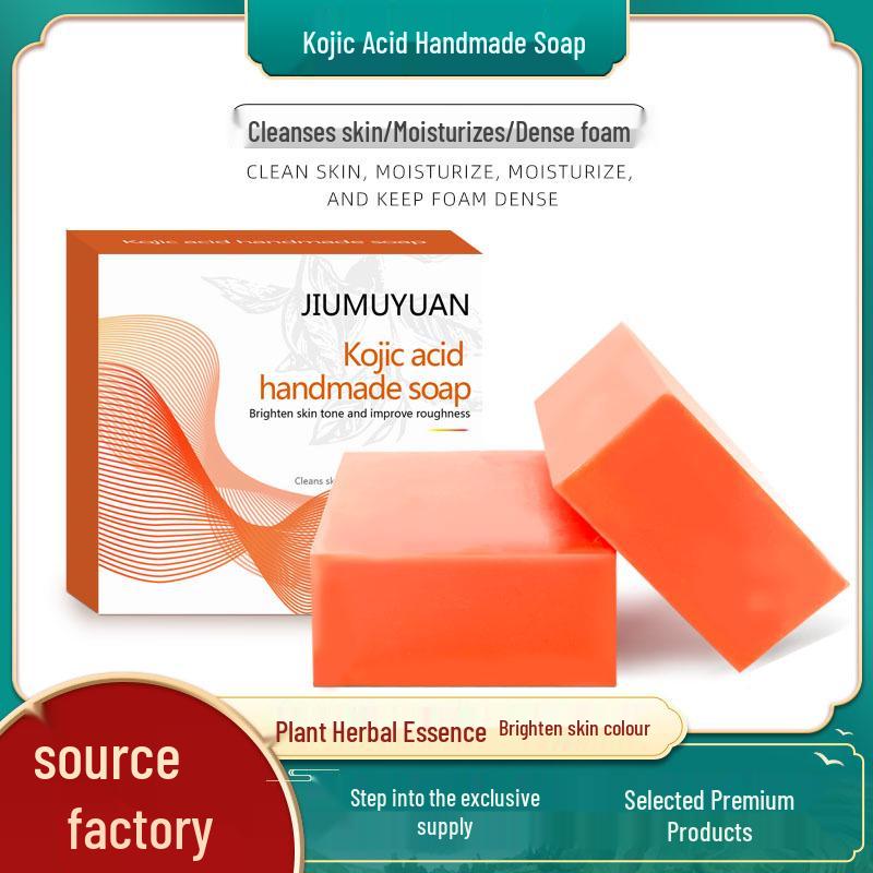Kojisäure Ölkontrolle Aufhellende & Feuchtigkeitsspendende Handgemachte Seife mit Glutathion und Ätherischen Ölen