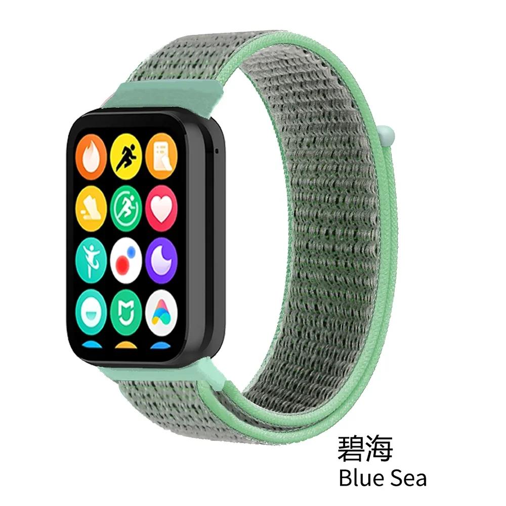 Nylon Loop Strap for Xiaomi Mi Band 9/8 Pro Bracelet AccessoriesCorrea for Redmi Watch 5/4 Belt Smartwatch Replacement Wristband