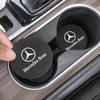 2 ks Kožené Podložky pod Hrnky do Auta do Drážky Neklouzavé Podložky Pro Mercedes Benz AMG Smart W205 C300 W203 W206 W108 W124 W126 W140P10