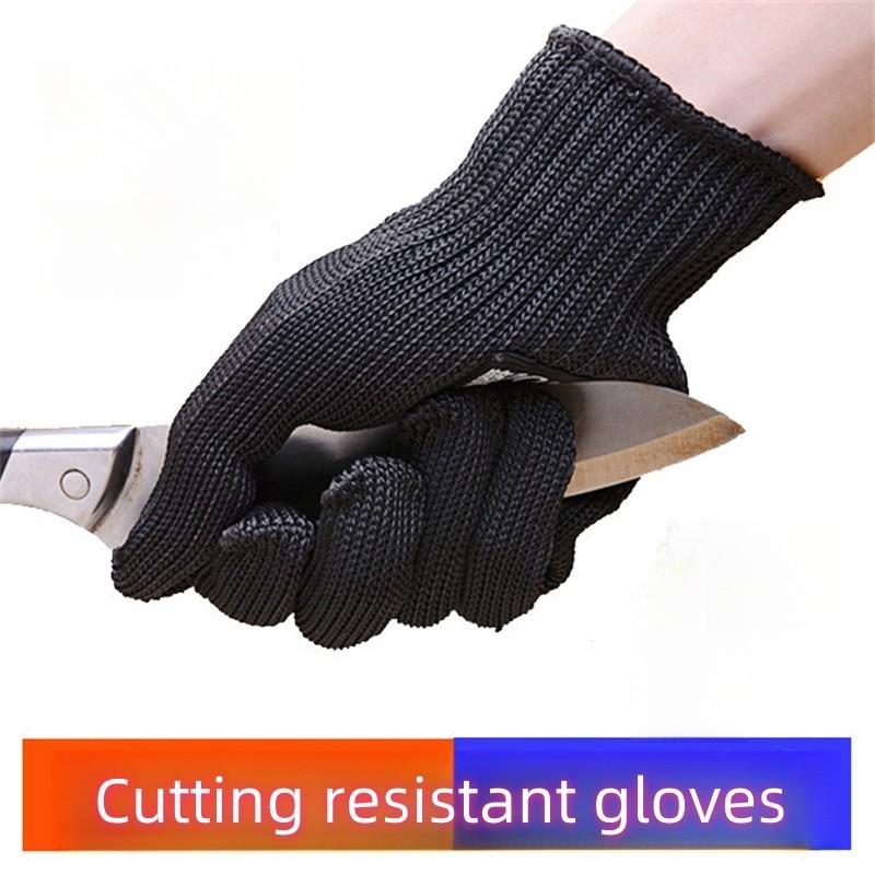 1 pár = 2 ks Rukavice Rukavice odolné proti proříznutí Třída 5 Rukavice z ocelového drátu Víceúčelové profesionální ochranné rukavice Vyztužená sebeochrana