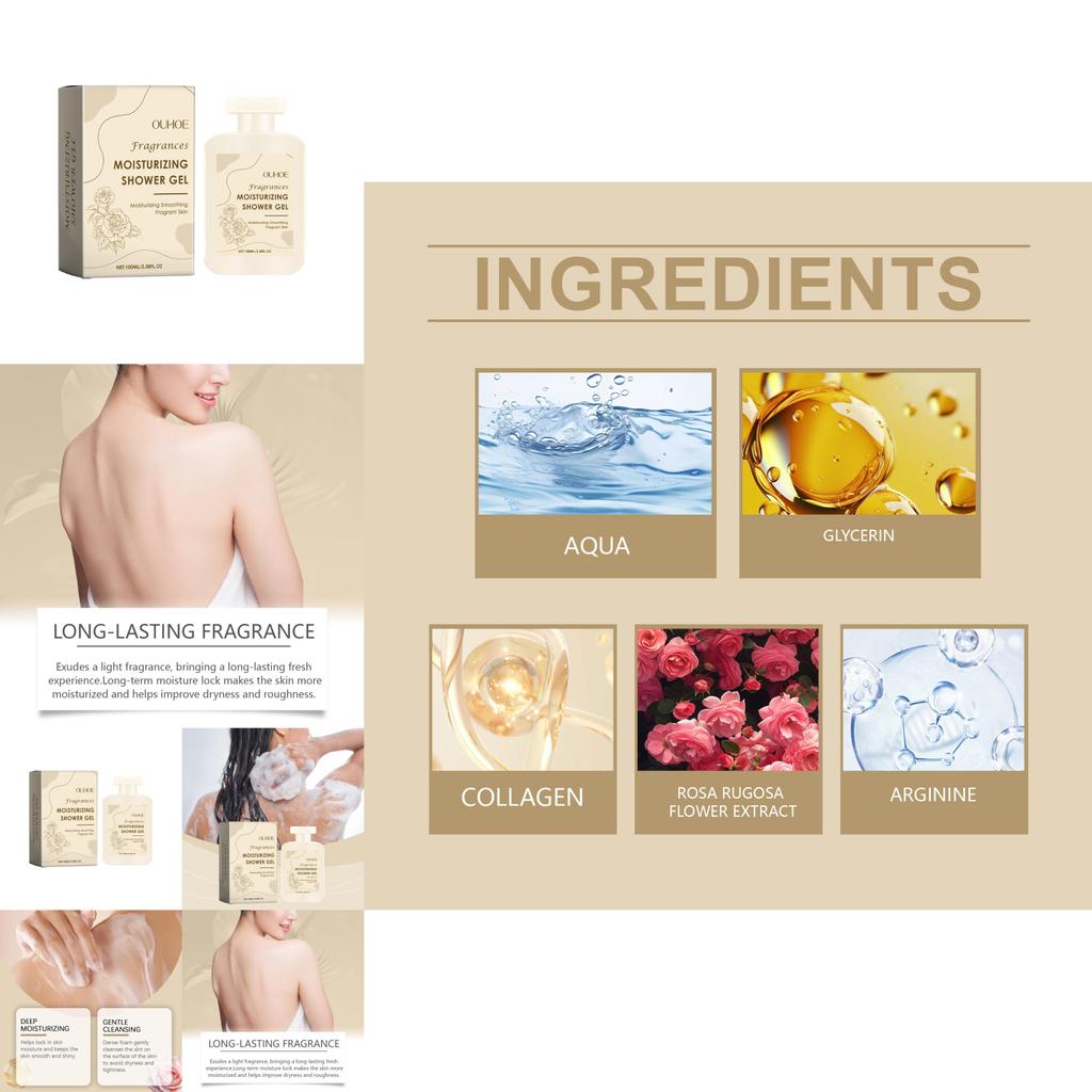 Ouhoe Fragrance Infused Moisturizing Body Wash For Luxurious Hydration And Freshness