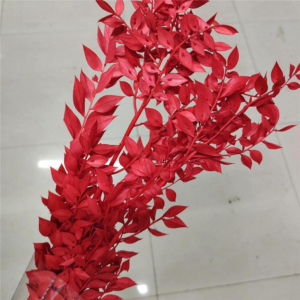 Rich Noble Leaf Dried Panda Bamboo Flowers - Photography Props for Weddings, Living Room, or Hotel Decorations