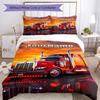Peterbilt Heavy Trucks Customize Your Name Bedding Set Breathable Duvet Cover with Pillowcases Home Decoration Birthday Gift