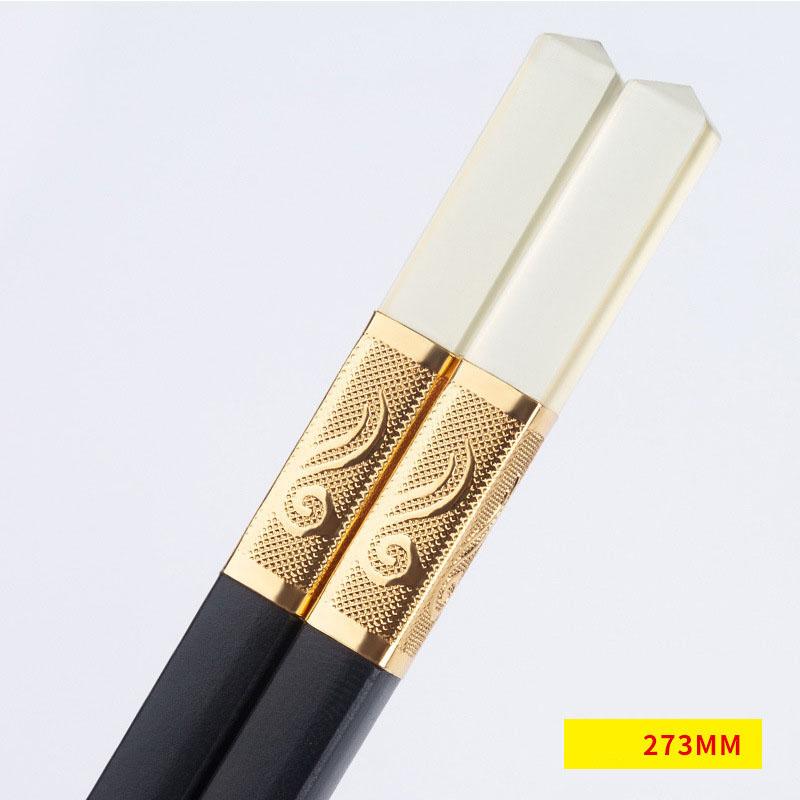 

Термостойкие палочки для еды, черный набор посуды, палочки для еды, суши, острая лапша, китайская еда, кухонная бытовая утварь F чёрный