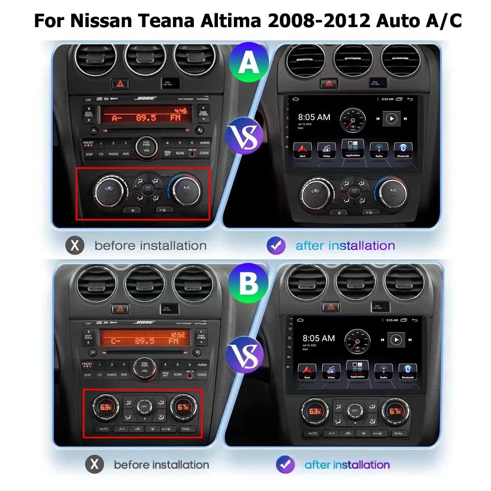 4G Android 13 Carplay Radio For Nissan Teana Altima 2008 2009 2010 2011 2012 Car Stereo Multimedia Player Android Auto GPS Navi