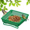 Metal Square Birds Feeder Tray Wild Birds Seeds Feeding Mesh Tray Outdoor Hummingbird Feeder Station for Outside Backyard