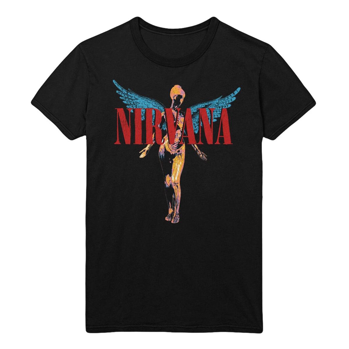Футболка Nirvana Ангельская In Utero Группа Официальная Черная Новая 4XL
