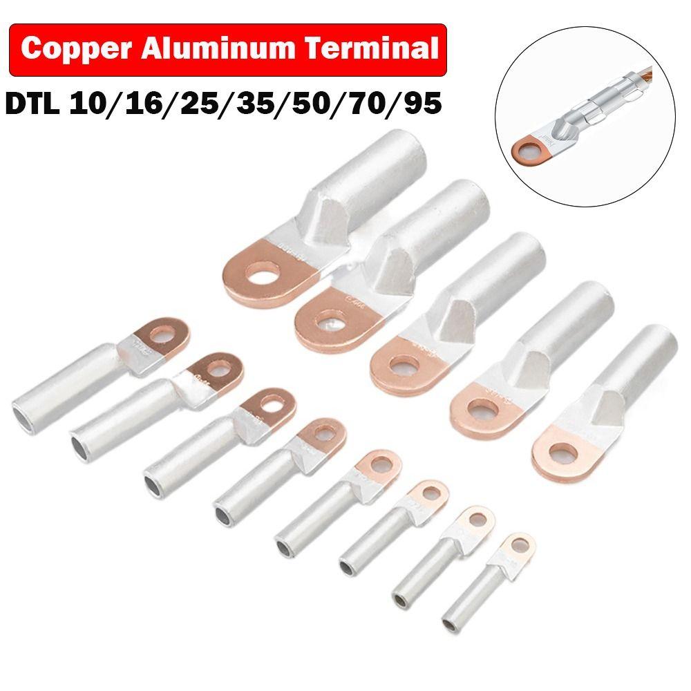 Small Copper Aluminum Terminal Non-Insulated Terminal  Block Wire Joint Cable Wire Connector  Cable