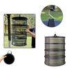 Foldable Ventilated Mesh Organiser With Hanging Hook Rustproof Nylon Designs Rack For Camping Home Storage Solution
