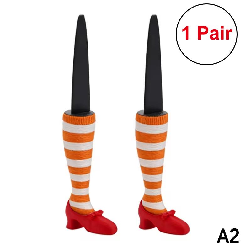 Mini Witch's Leg Flower Pot Decoration Set Plant Holder Garden Courtyard Lawn Decor Desktop Ornament Gift Flowerpot Additions