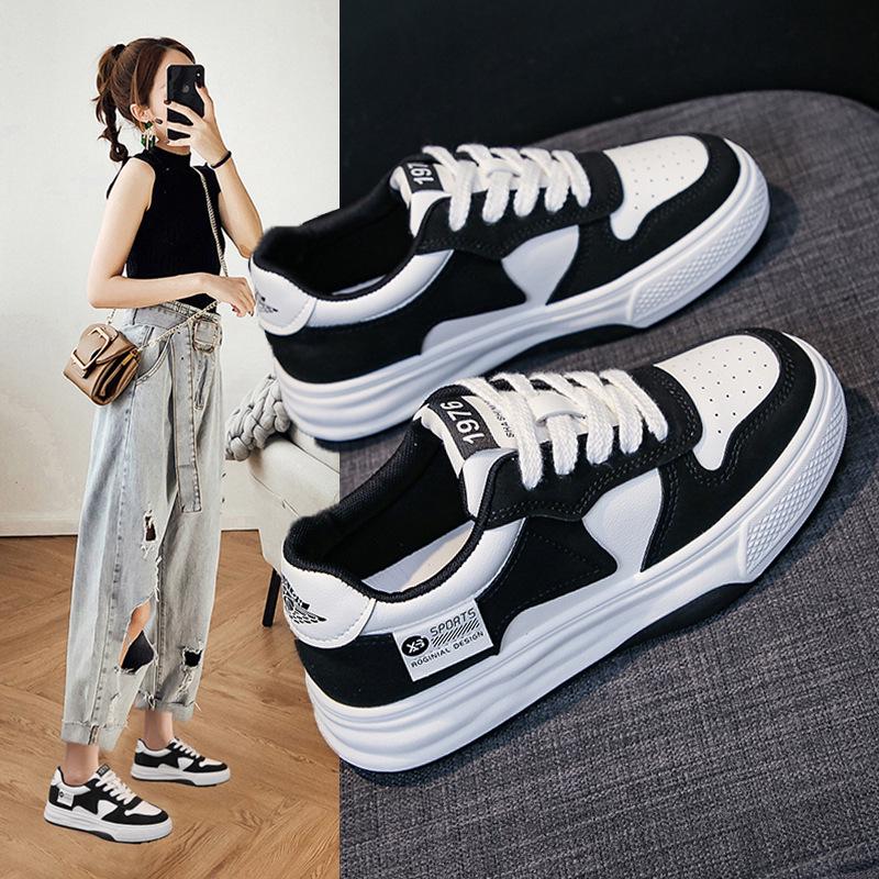 

Women s 2024 Trendy Spring Canvas Sneakers - Breathable, Stylish, White Flat Shoes 35