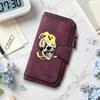 Gothic Skull Print Long Wallet Fashion PU Leather Card Holder Casual Daily Money Purse for Men Women