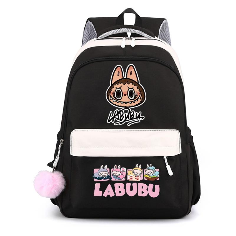 Cute Cartoon Printed Backpack Student Kid Schoolbag Women Large Capacity Waterproof Bookbag Kid Birthday Gift Travel Bag