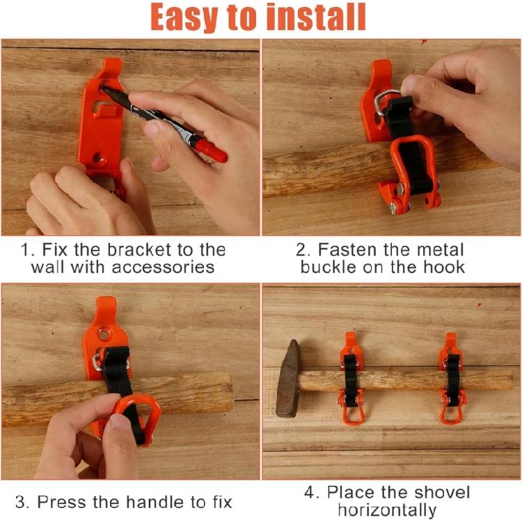 Schaufelhalter Klemme Gestell Montagehalterung Langstielwerkzeug Schaufelmontagesatz