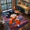 Son Goku Kamehameha Power Attack Graphic Rug Carpet Large Area Rug Non Slip Washable Floor Mat Gamer Room Bedroom Home Decor