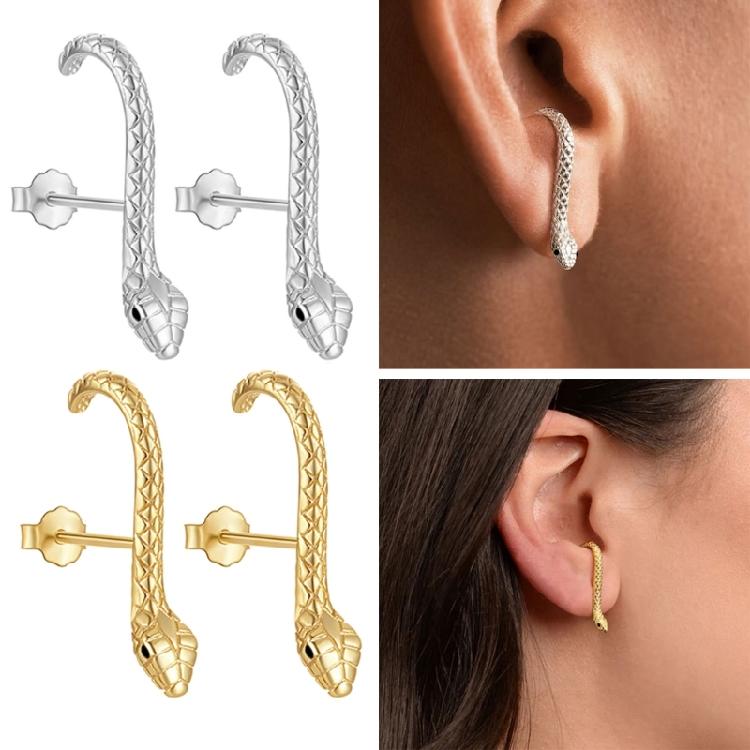Schlangen Ohrstecker Stilvolle Ohrklemmen Schmuckaccessoires für Party Alltagskleidung