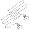 2Pcs Crystal Fan Chain Pull Extenders Decorative Hanging Pull Cord Replacement for Ceiling Fans Light Fixtures Pendant Charm