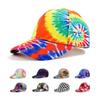 Dye Tie Print Baseball Cap Hip Hop Color Block Graffiti Visor Hat Protection Sun