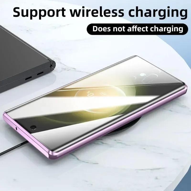 Magnetische Klapphülle für OPPO Reno 11F/ 12F/ 8T 5G/ 12 Pro | 2-seitiges Glas + Metallstoßfänger + Vollständige Objektivschutzabdeckung